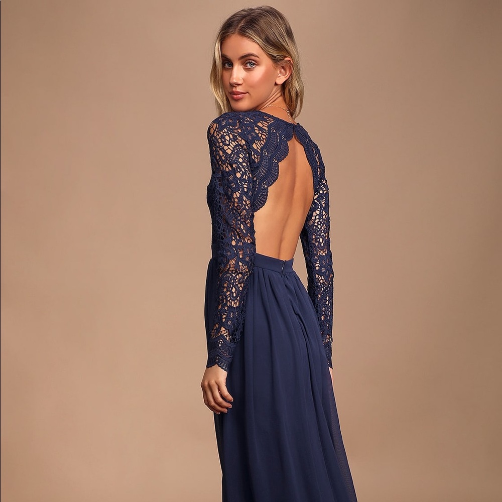 Lulus Awaken My Love Long Sleeve Maxi Dress